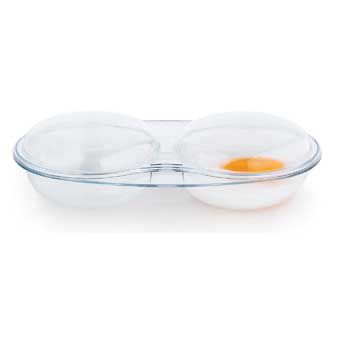 Stain-Proof Microwave Duo Egg Poacher
