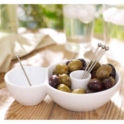 Porcelain Olive Dish Set