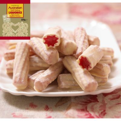 Yoghurt-Coated Raspberry Liquorice