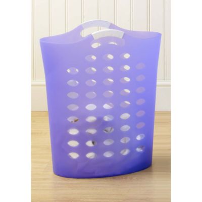 Purple Flexible Laundry Basket
