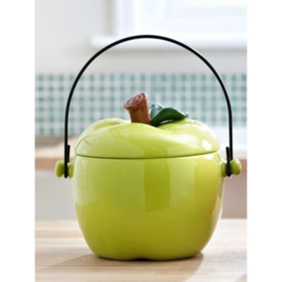 Green Apple Compost Crock