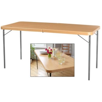 5ft Wood Effect Trestle Table