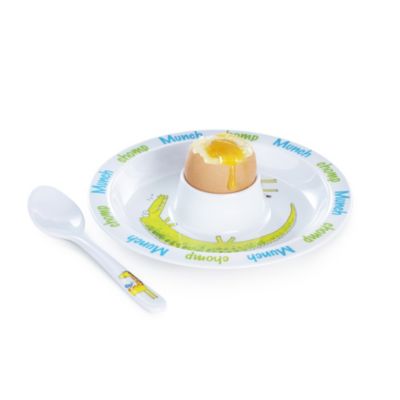 Croc & Friends Egg Cup & Spoon Set
