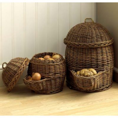Willow Vegetable Storage Baskets